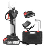 21V Brushless Cordless Electric Pruning Shears Rechargeable 2.0A Lithium Battery Powered Tree Branch Pruner Garden Clippers