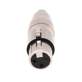 XLR 3-Pin Female To RCA Female Microphone Connector 2pcs 3-Pin XLR Female Jack To RCA Female Audio Microphone Connectors Adapter