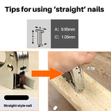 3 in 1 Stapler Nail Gun of 1000 Nails Staple Gun Nail Shooter Manual Staple Upholstery Furniture Nailer Tool Heavy Duty for Home