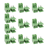 10 Pcs 5.08mm Pitch 2Pin Plug-in Screw PCB Terminal Block with 860Pcs 1 Ohm-1M Ohm 1/4W Carbon Film Resistors Kit