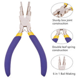 6 In 1 Handheld Forming Rustproof Jump Rings Bail Making Pliers For 3mm To 10mm Carbon Steel Portable Jewelry Tool Wire Looper