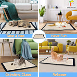 Cat Scratch Pad Sisal Scratcher Mat with Velcro Sharpen Nails Cat Toys Sofa Furniture Protector Foot Chair Scratching Cat Supply