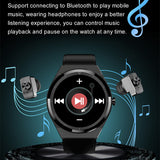 JM08 Smart Watch Earphone Men TWS 2 in 1 Bluetooth Call Headset Wireless Music Play Earbuds Sport Fitness Smartwatch