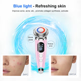 Ultrasonic Beauty Instrument Photon Rejuvenation Device Ion Micro Current Facial Massager Face Tightening Reduce Double Chin