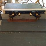 Table Saw Eccentric Feeder Guider for T-Tracks Fence, Workbench Press Stock Push Guide W/ Bearing Wheel Woodworking Tools