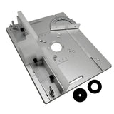 Aluminum Router Table Insert Plate W/ Miter Gauge for Woodworking Benches Table Saw Multifunctional Trimmer Engraving Machine
