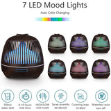 Aromatherapy Essential Oil Diffuser Humidifier Ultrasonic Cool Mist Aroma Diffuser With 7 Color Lights