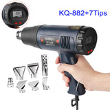 Digital LED Electric Hot Air Gun 1800W With 7PCS Tips stepless Adjustable Temperature-controlled Thermal blower heat gun Newest