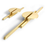 High Grade Cabinet Handle Modern Simple Semicircular Gold Pulls Wardrobe Door Knobs Zinc Alloy Household Hardware