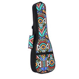 New Hot 26 Inch Double Strap Hand Folk Ukulele Carry Bag Blue-Graffiti &amp; Tenor Acoustic 26 Inch Ukulele 4 Strings Guitar