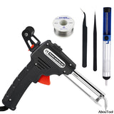 220V 60W Manual Soldering Gun Electric Gun Type Iron Automatic Soldering Machine External Heat Tin Iron Gun AbouTool Set