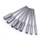 Impact Drill Bar Wrench Extension 8Pcs Socket Adapter Set 8Pcs Power Nut Driver Long Metric 150mm 1/4 Inch Hex