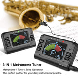 Quality MUSEDO MT-41 Guitar Tuner Metronome Digital Sensitive Metronome Tuner Clip 3 in 1 for Electric Guitar Tuning Bass Ukulel
