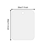 Acrylic Anti Fog Shower Mirror Bathroom Unbreakable Mirror Bath Room Home Shower Makeup Tool Shaving Mirror With Suction Cup