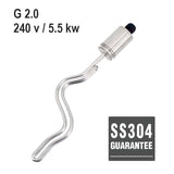 G2.0 1.5"TC(50.5mmOD) 240V 5500 Watt Ripple Heating Element (33.5cm) Stainless Steel 304 ULWD DIY Homebrew Electric Brewery