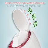 Face Steamer UV Nano Facial Steamer Warm Mist Face Humidifier Hot Steamer 90ML Capacity Facial Deep Cleaning Moisturizing