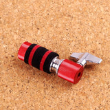 1 Set Alloy Standard Jazz Drum Red Hi-Hat Cymbal Clutch Stand Post for for Percussion Instrument Parts Replacement with T8NC