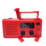 Newest Emergency Solar Power Hand Crank Dynamo Generator 4000mAh Phone Charger Bank SOS AM/FM NOAA Weather COB Flashlight Radio