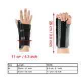 Therapy Breathable Wrist Protective Brace Support Splint Wrist Joint Sprain Guard Black Braces Supports Wrist Guard