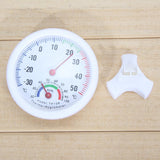 Mini Portable Accurate Durable Analog Hygrometer Mini Bell-shaped Scale Thermometer and Hygrometer for Home or Office 1 PC