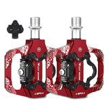 WEST BIKING MTB Bike Pedals Dual Platform SPD Clipless Bicycle Pedals Aluminum Alloy Sealeds Bearing for MTB Mountain Road Bike