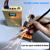 10600mAh Portable Spot-Welding Machine with Welding Pens OLED Display 20 Gears Delay Adjustable DIY Spot-Welding Set