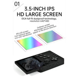 Handheld Game Console S905D3 Chip 3.5 Inch Fit IPS Screen Children's Gifts Support Switch Android Native System (64G)