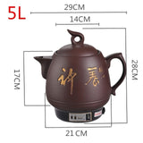 220V 5L 6L  Home Electric Kettle Ceramic Automatic Water Boiler Slow Stewer Food Stewing Cooking Machine Medicine Decocting Pot