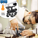 16Pcs Watch Press Tool  for Watch Back Remover Closer Repair with Watch Battery Replacement Kit Fitting Dies 85LB