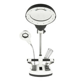 Third Helping Hand Soldering Tool with Magnifier 2.5X/6X/5X/10X LED Lamp Solder Holder for PCB Solder Mobile Phone Repair Tool