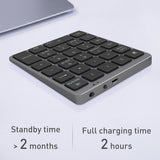 Bluetooth Numeric Keypad Protable Aluminium Alloy Wireless Keyboard Cover For Ipad Android Windows phone Mackbook Tablet