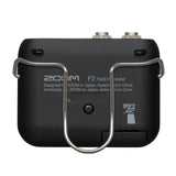 ZOOM F2 field recorder lavalier micropohone with a windscreen and lapel mic clip for Mobile live broadcast and vlog
