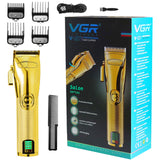 Professional LED  For Men Rechargable Adjustable Hair Clipper  Hair Trimmer Finishing Electric Haircut With 2500mAh Battery