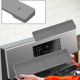 2pcs Stove Top Shelf Kitchen Essentials Gadgets Magnetic Over Stove Holder High Temperature Resistance With Fence for Flat Stove