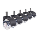 5Pcs/set 2 inch Chair Wheels Furniture Casters Swivel Casters Brake Wheel Replacement Universal Chair Wheel Office Chair Casters