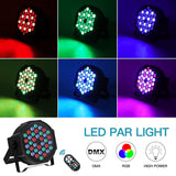 LED UV Black Par Lights DJ Disco Stage Lights with Sound Activated Remote and DMX Control for Birthday Party Wedding Dance Neon