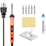 80W 110V/220V Digital Display Soldering Iron Gun Electric Kit Digital Welding Solder Wire Tip Station Soldering iron Set