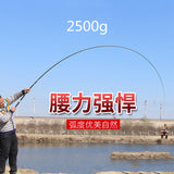 High Quality Super Hard  Powerful hand pole Telescopic Fishing Rod Carbon Fiber freshwater carp fishing3.6m/4.5 m/5.4m/6.3mVboni
