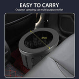 Portable Toilet For Camping,Folding Portable Toilet For Car,Toilet For Camp,Hiking,Long Trips,Traffic Jam,Washable
