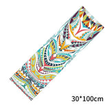 30*100cm Cooling Sports Towels Yoga Mat Cover Towels Non-slip Gym Fitness Printed Microfiber Travel Quick-drying Cushion Pilates