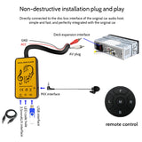 Car Audio Modified Bluetooth Wireless Audio RCA Connected To The Original Car Audio Digital Disc Box Decoder+Audio Cable