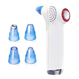 Electric Blackhead Suction Device Blackhead Remover Face Pore Cleaner 4 Replacable Sunction Cover Built-in 900mAh Recharge Cell