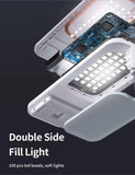Extendable Selfie Stand 360° Rotation with Phone Holder, Rechargeable Wireless Foldable 7 Brightness LED Light iPhone Holder