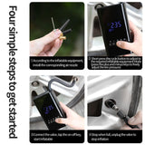 Portable Car Electrical Air Pump Wireless Tire Inflatable Pump Inflator Air Compressor Pump for Car Motorcycle Bicycle Ball F7P0