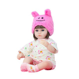 42cm Rebirth Doll Simulation Baby Vinyl Soft Kid's Educational Toys Doll With Lovely Faces And Movable Limbs
