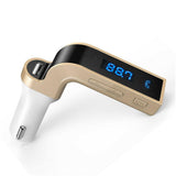 1pc Car Kit Bluetooth Handsfree FM Transmitter Cigarette Lighter Type Radio MP3 Player USB Charger Car Automobile Accessories