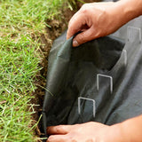 Garden 60pcs U-shaped Nails And 40pcs Spacers Garden Tools Staple Netting Lawn Landscape Pegs Securing Fabric Garden Stakes G8T9