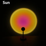 Remote Control Sunset Red Led Night Light USB Sun Rainbow Projection Desk Lamp for Living Room Wall Home Decoration Lighting