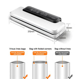 Electric Vacuum Sealer Packaging Machine for Home Kitchen Including 10pcs Food Saver Bags Commercial Vacuum Food Sealing