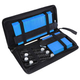 5inch/10inch Contour Gauge Set with 6-Folding Ruler Metal Lock Shape Duplicator 67JE